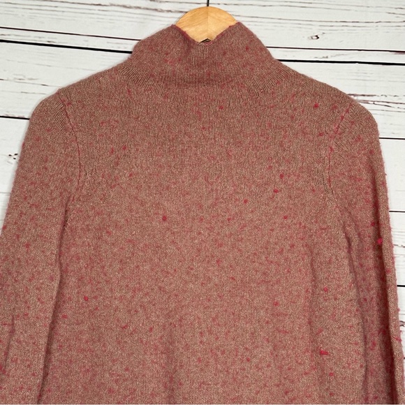 J. Jill | Textured Light Pink Mock Neck Sweater - Picture 2 of 7